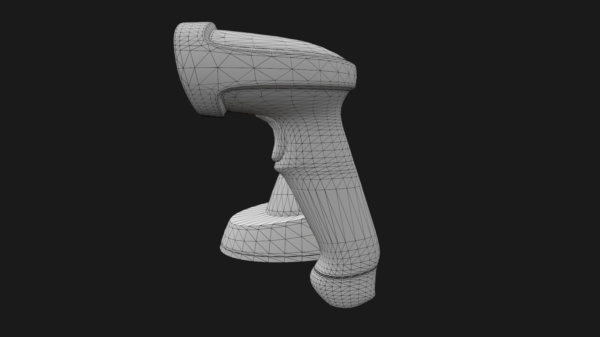 Game Ready Barcode Scanner Low-poly 3D model_16
