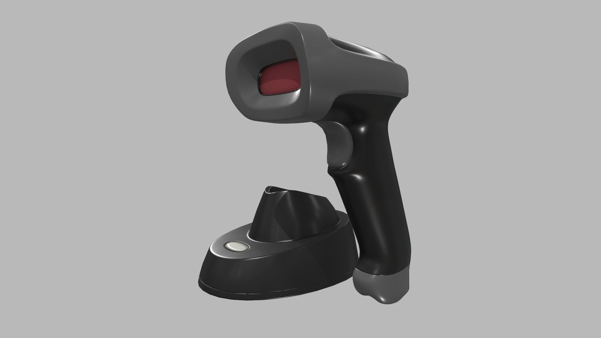 Game Ready Barcode Scanner Low-poly 3D model_2