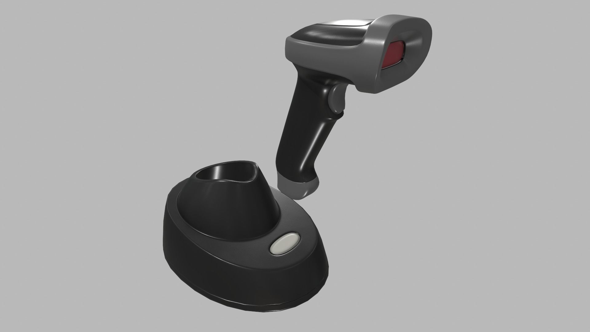 Game Ready Barcode Scanner Low-poly 3D model_5