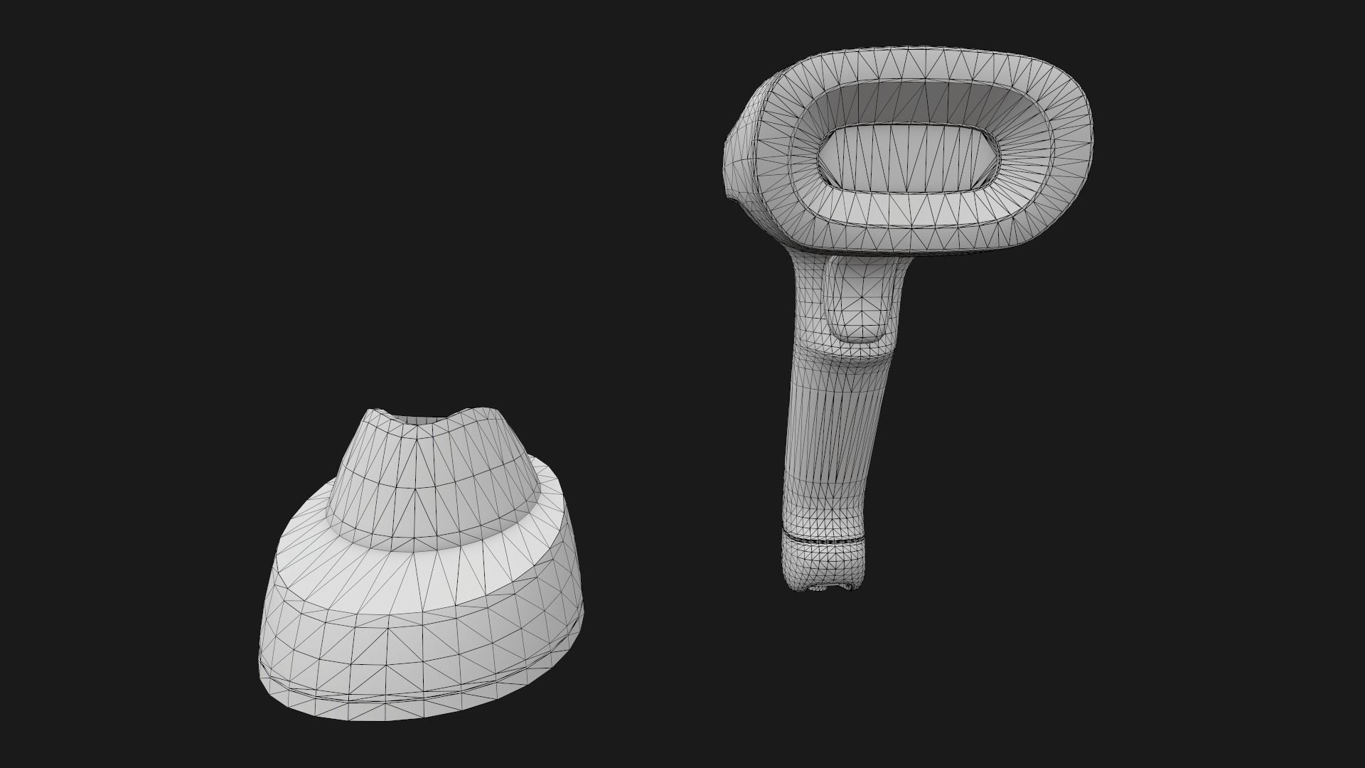 Game Ready Barcode Scanner Low-poly 3D model_15