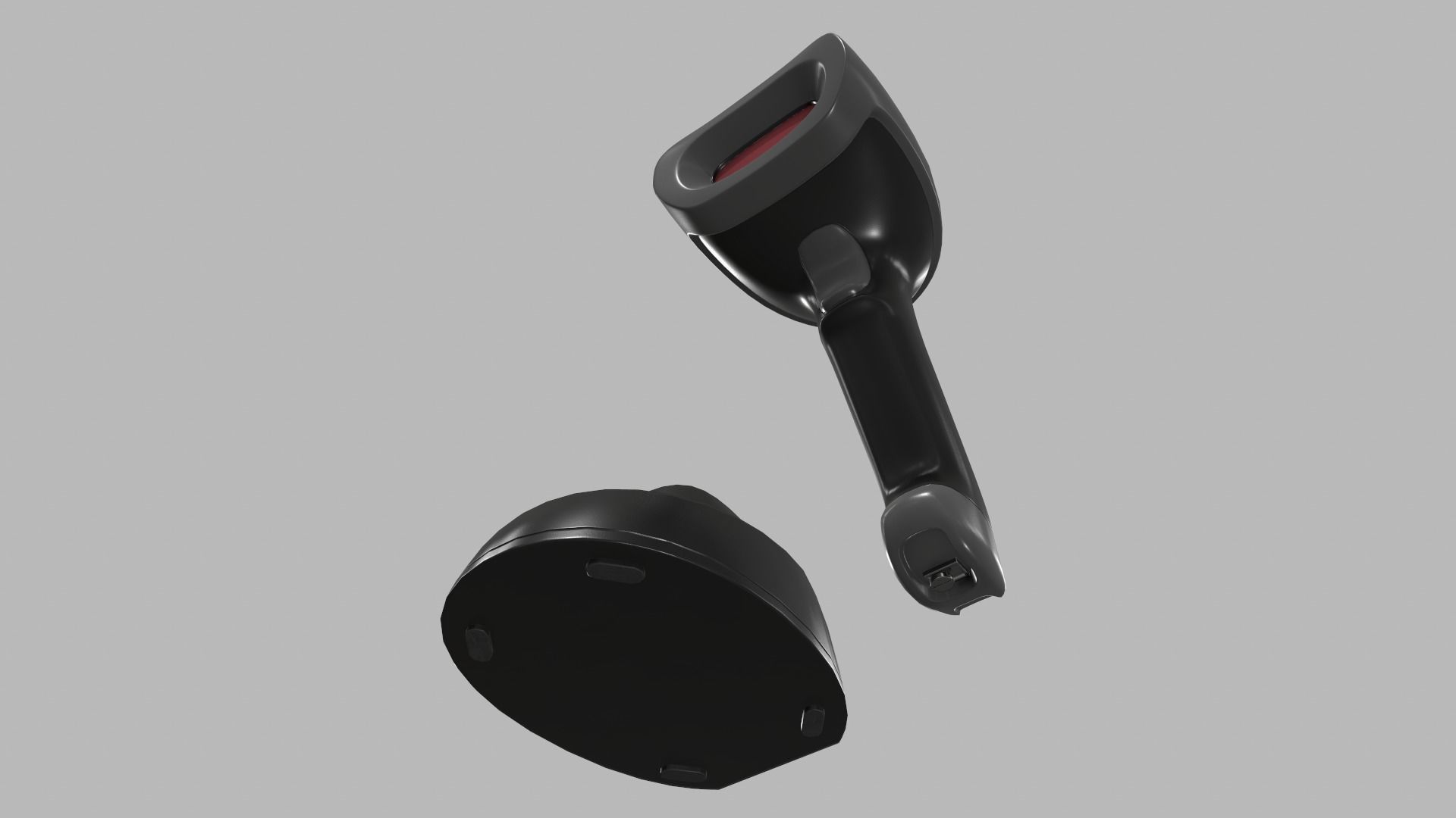Game Ready Barcode Scanner Low-poly 3D model_7