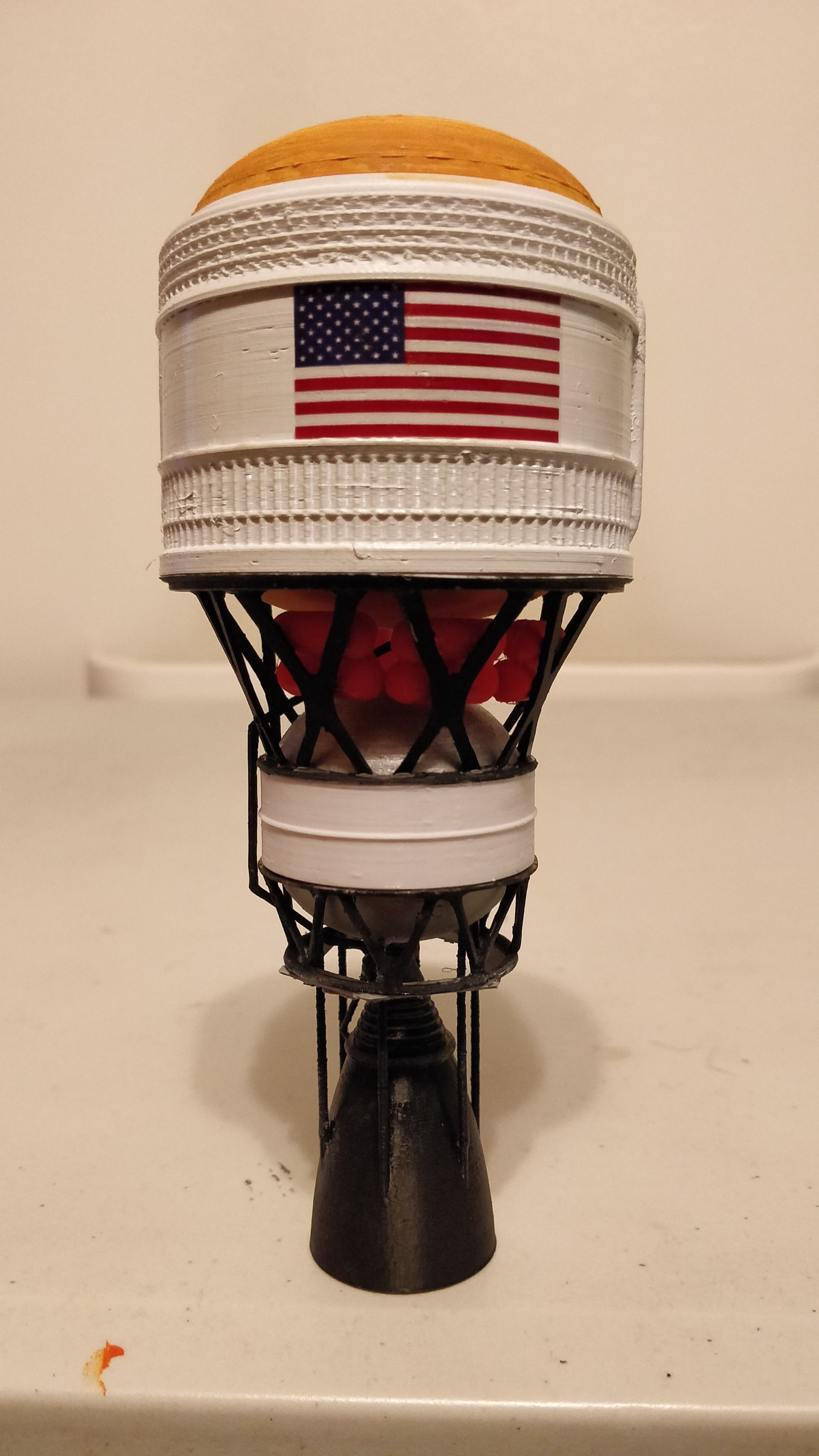 NASA Space Launch System Full Staging and Interior 3D print model_12