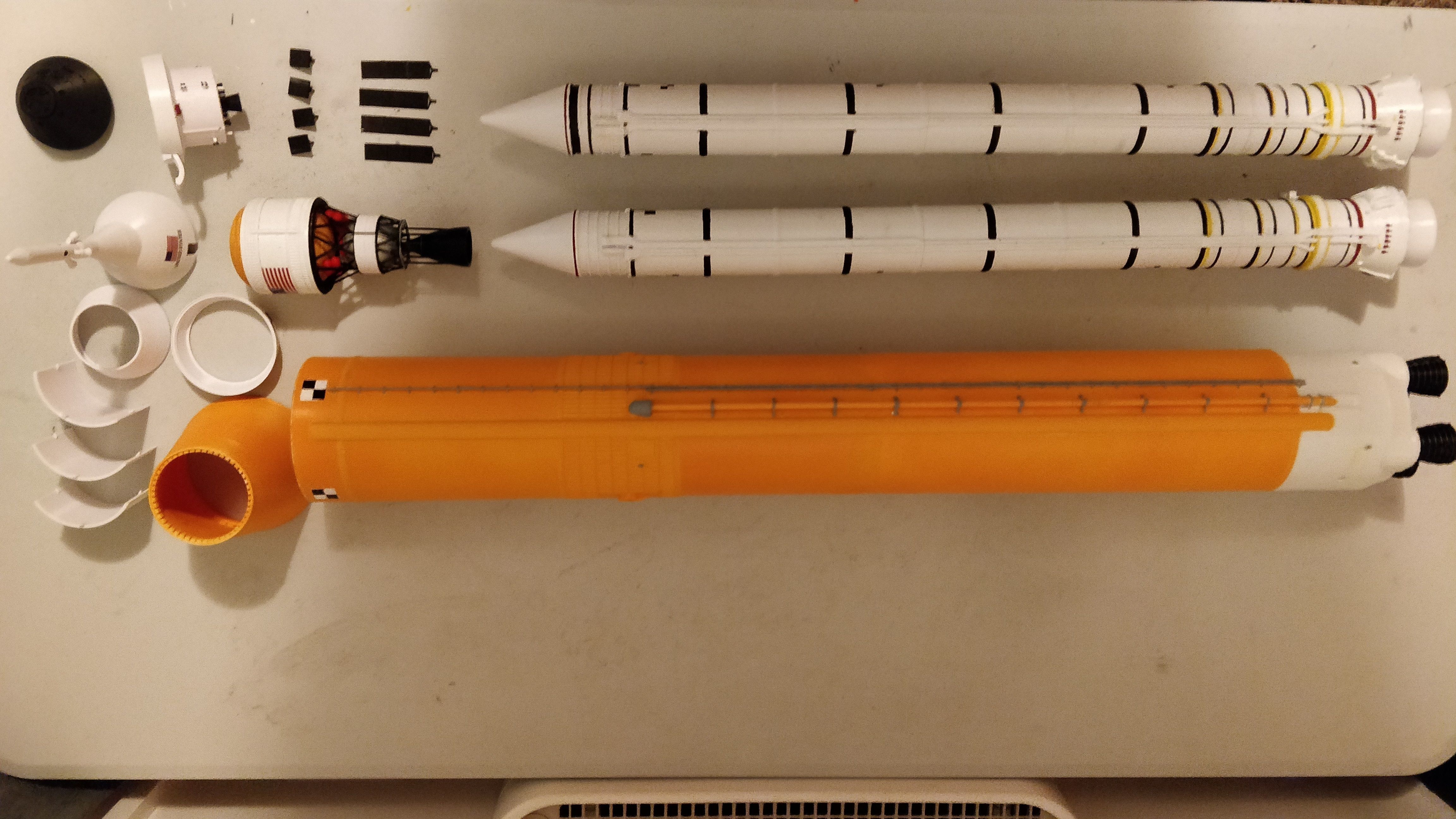 NASA Space Launch System Full Staging and Interior 3D print model_1