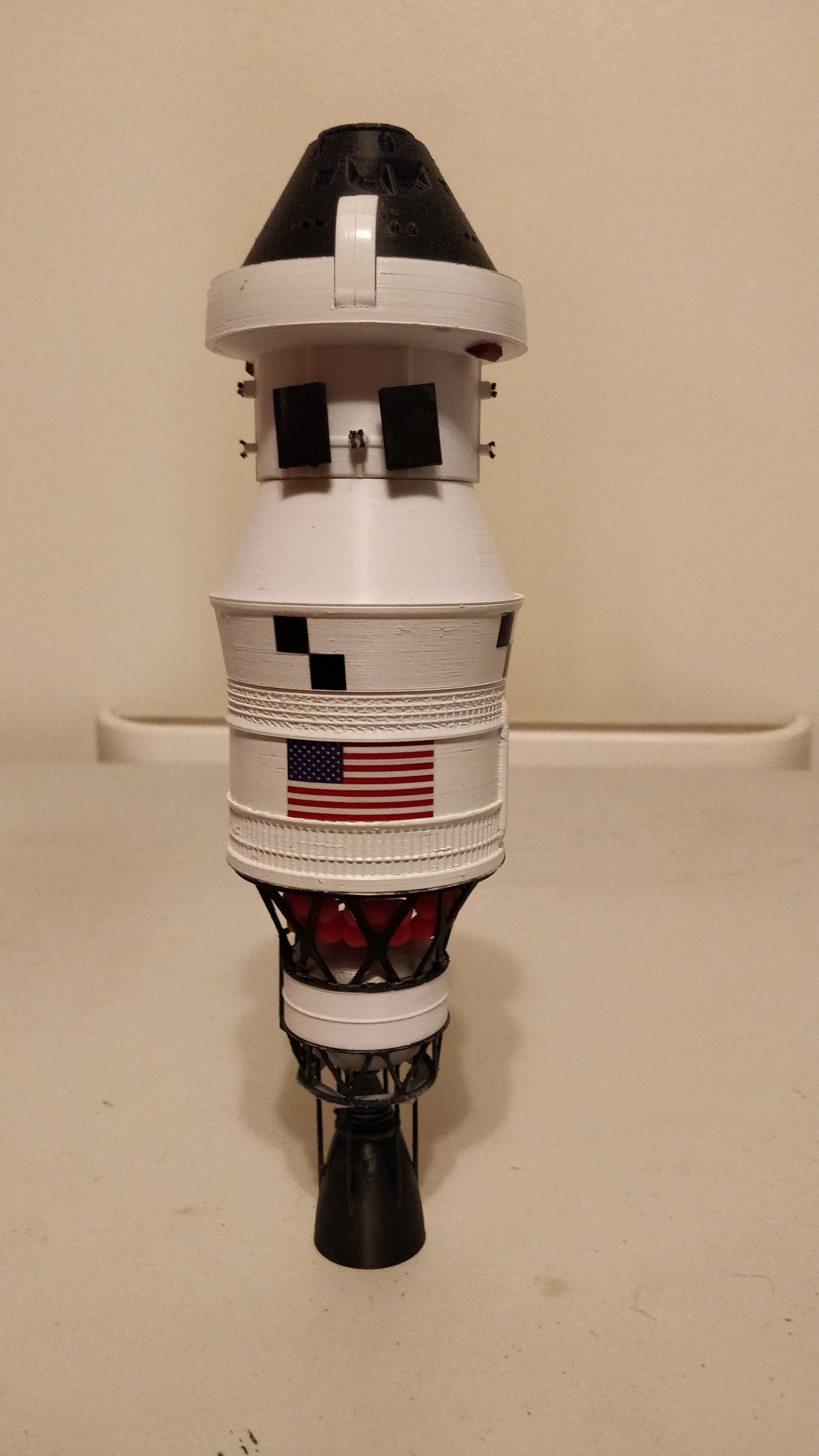 NASA Space Launch System Full Staging and Interior 3D print model_11