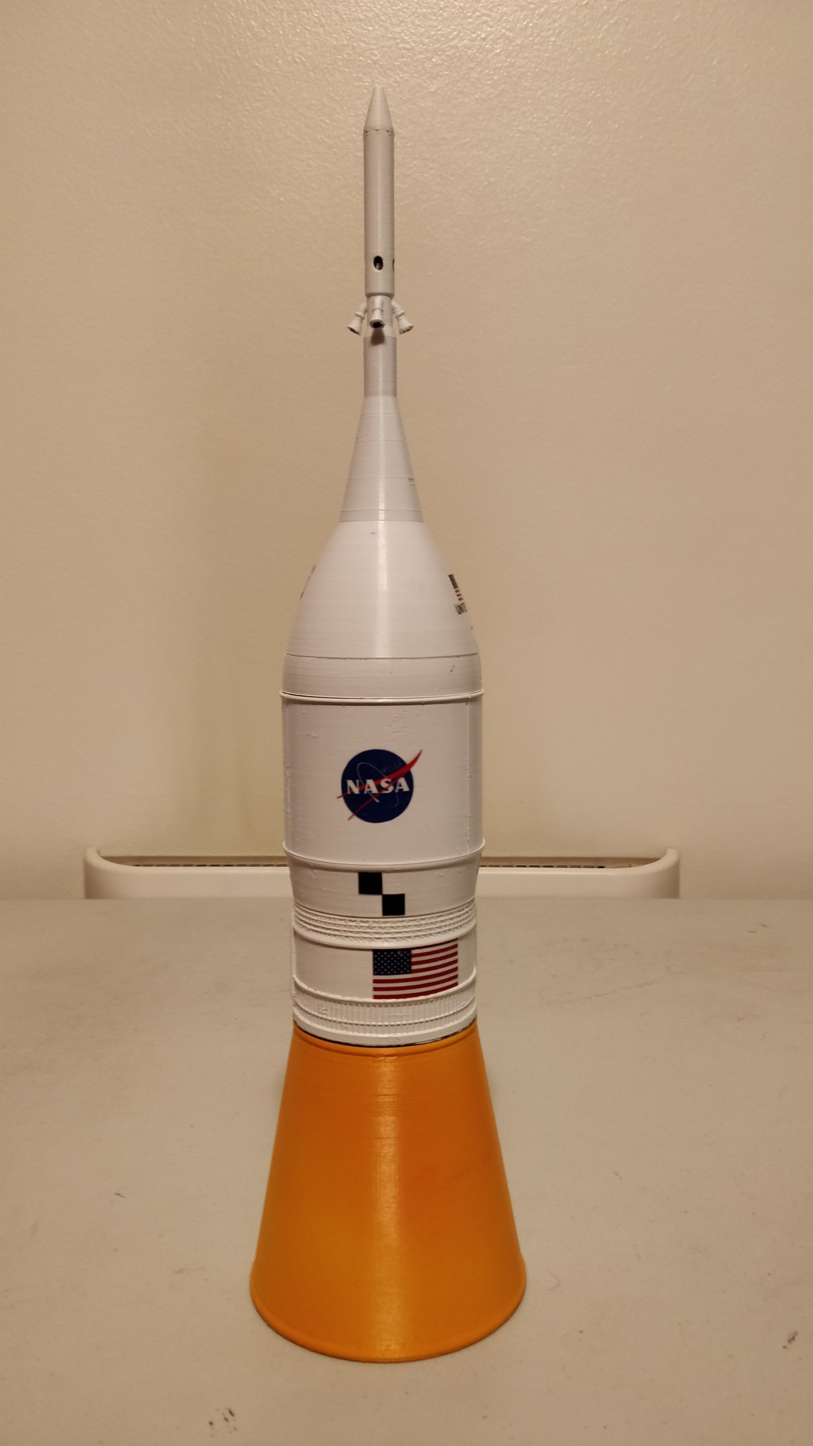 NASA Space Launch System Full Staging and Interior 3D print model_10