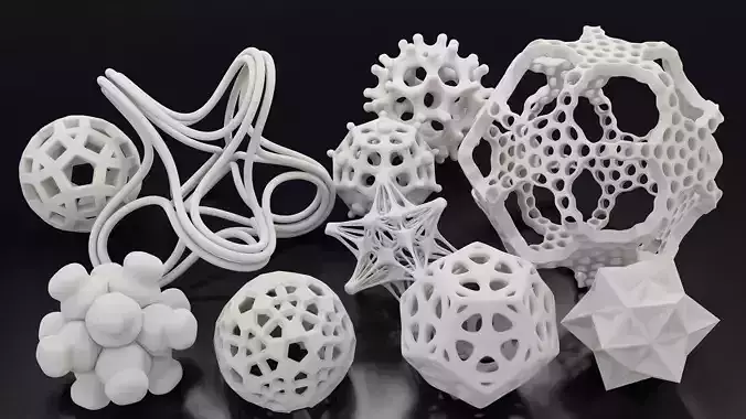 Dodecahedron Math Art Collection 