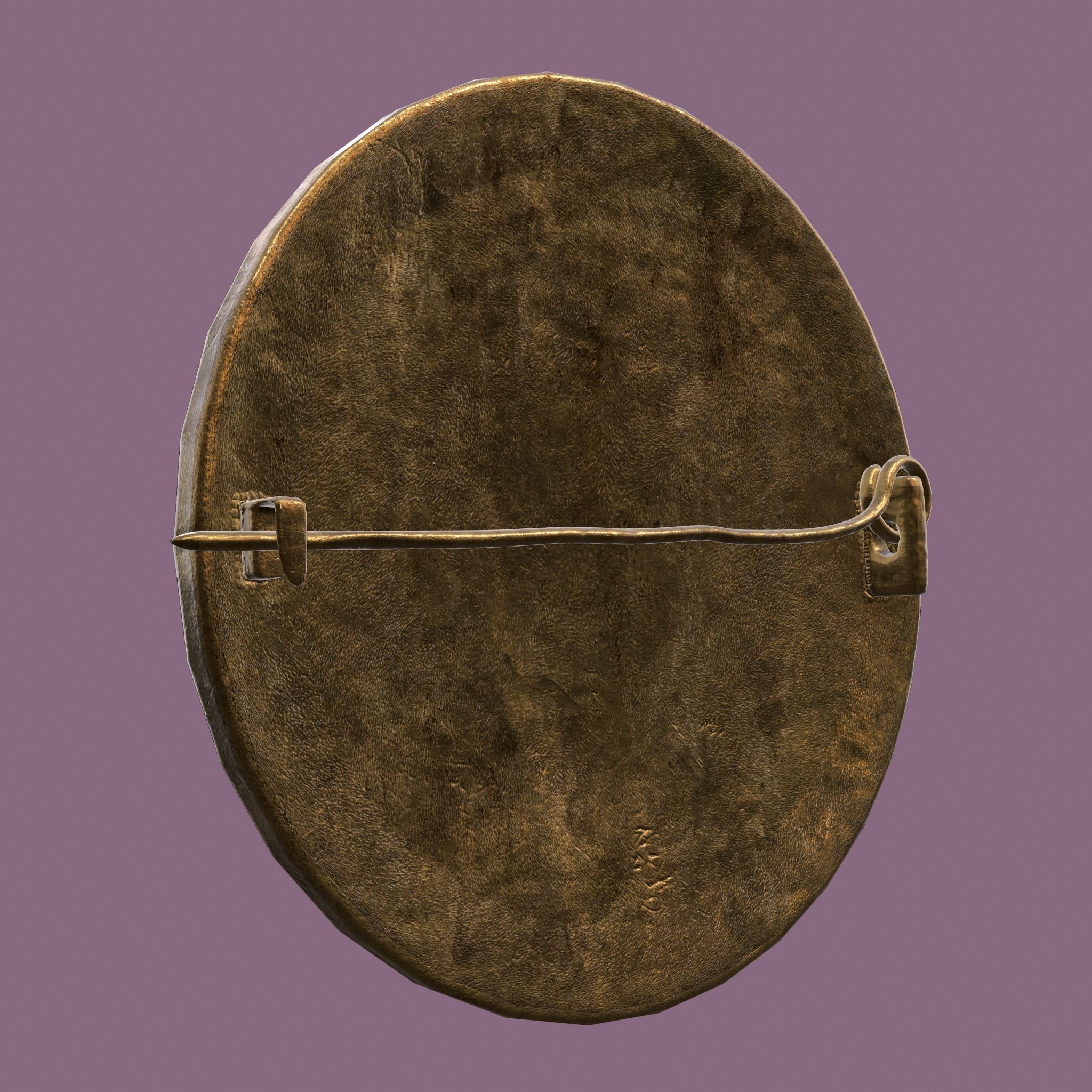 Medieval Lapel Pin Design Three 3D model_25