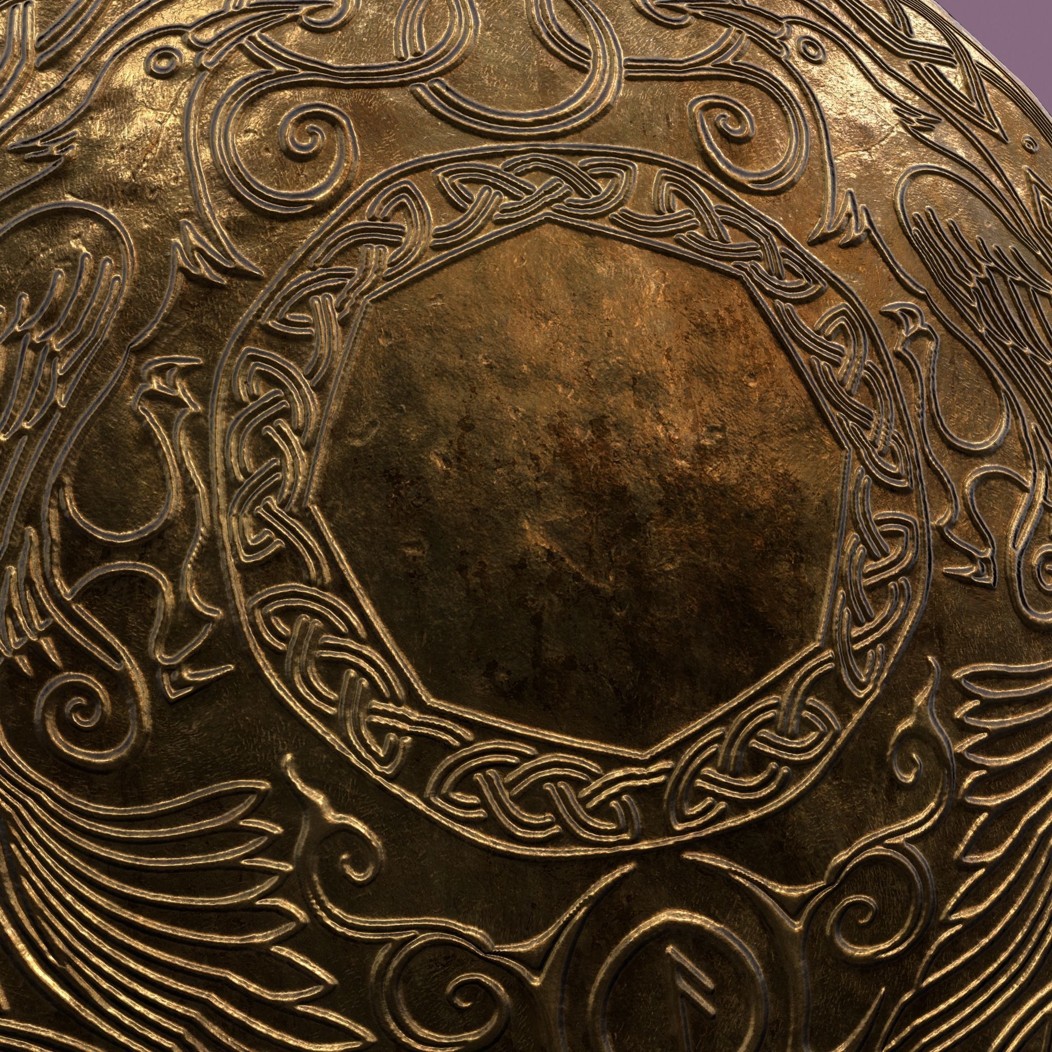 Medieval Lapel Pin Design Three 3D model_14