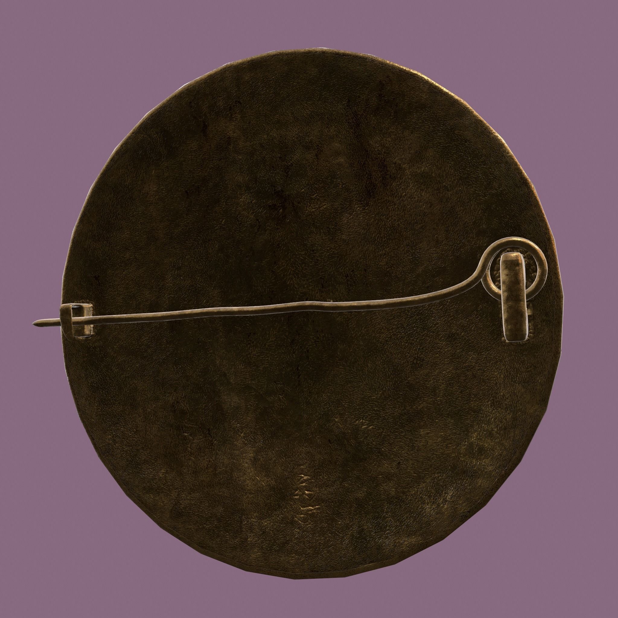 Medieval Lapel Pin Design Three 3D model_24