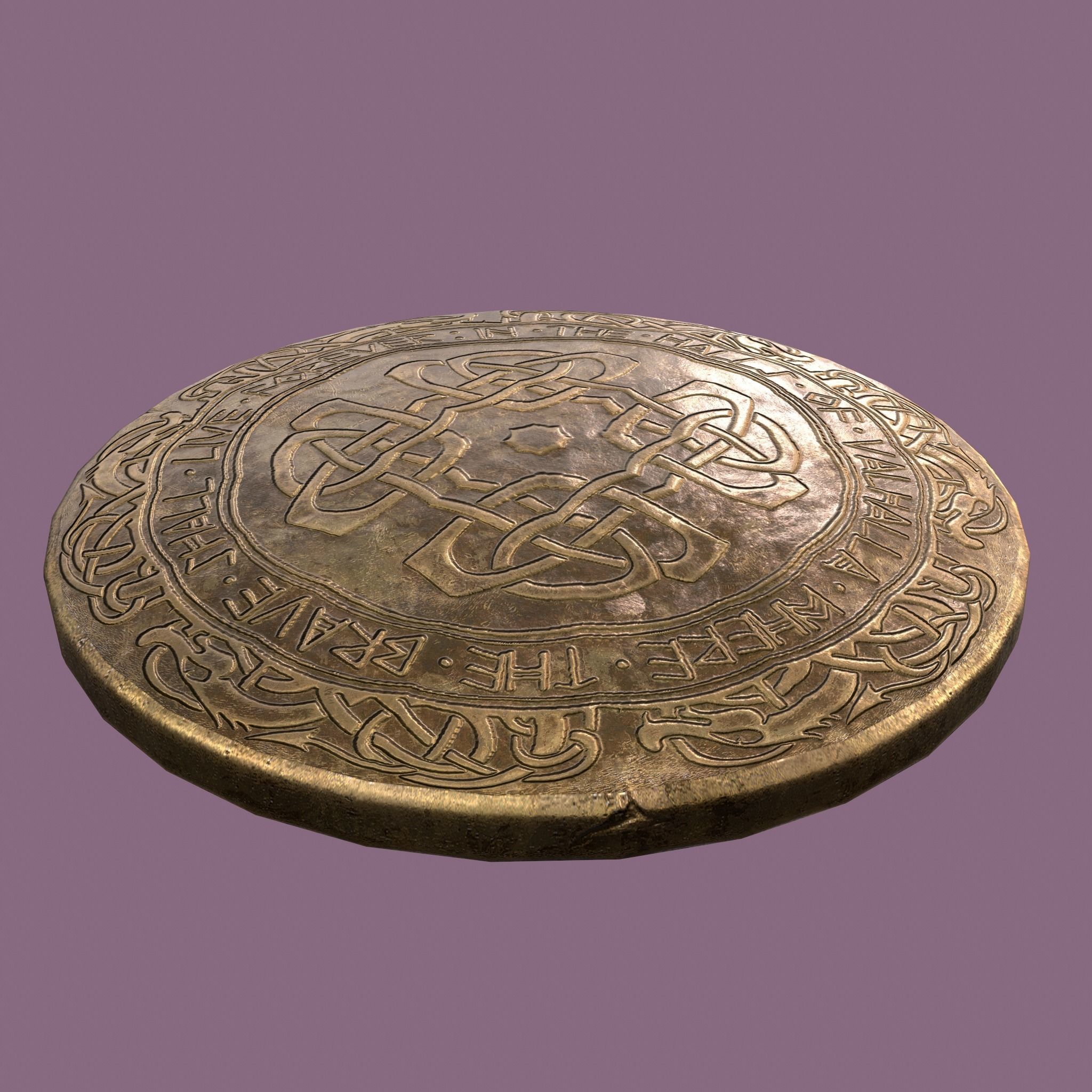 Medieval Lapel Pin Design One and Two 3D Model Collection_10