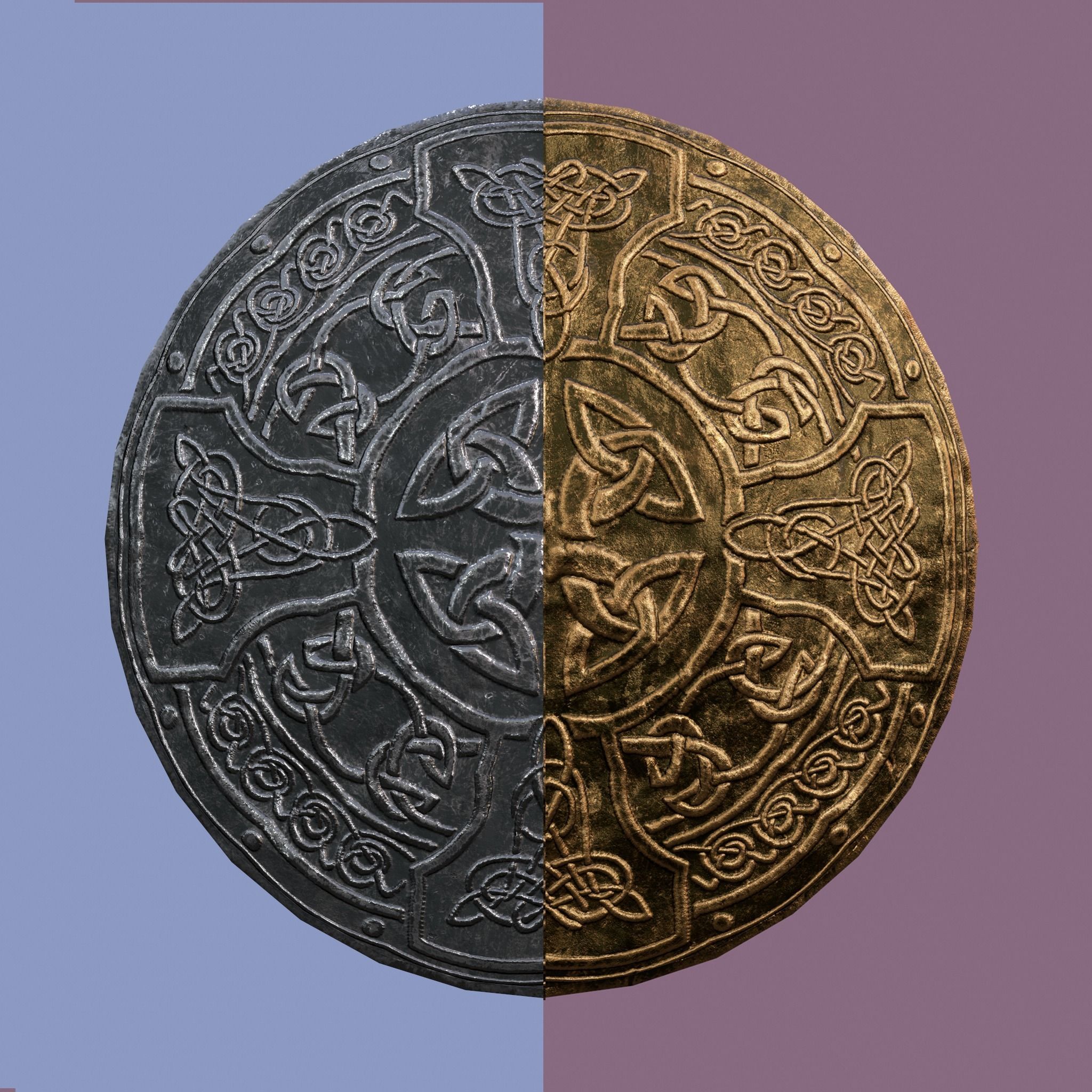 Medieval Lapel Pin Design One and Two 3D Model Collection_33