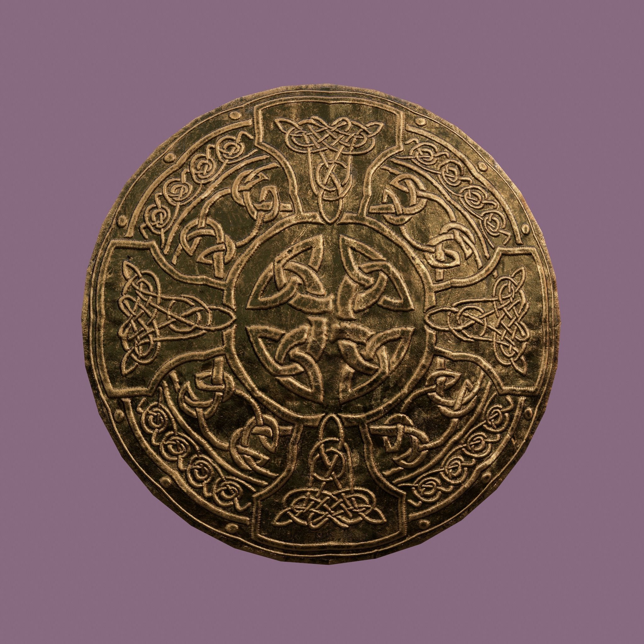 Medieval Lapel Pin Design One Two and Three 3D Model Collection_12