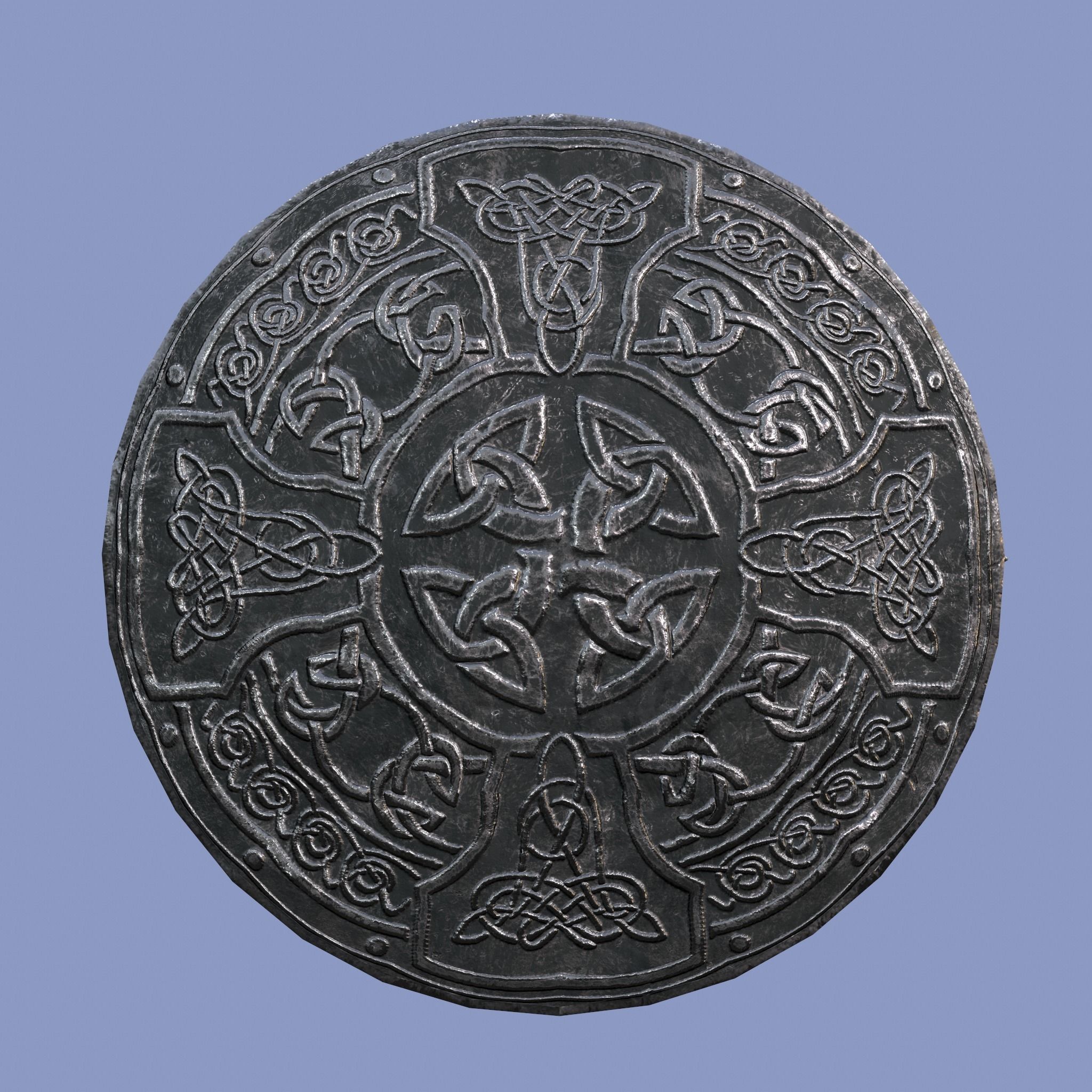 Medieval Lapel Pin Design One Two and Three 3D Model Collection_28