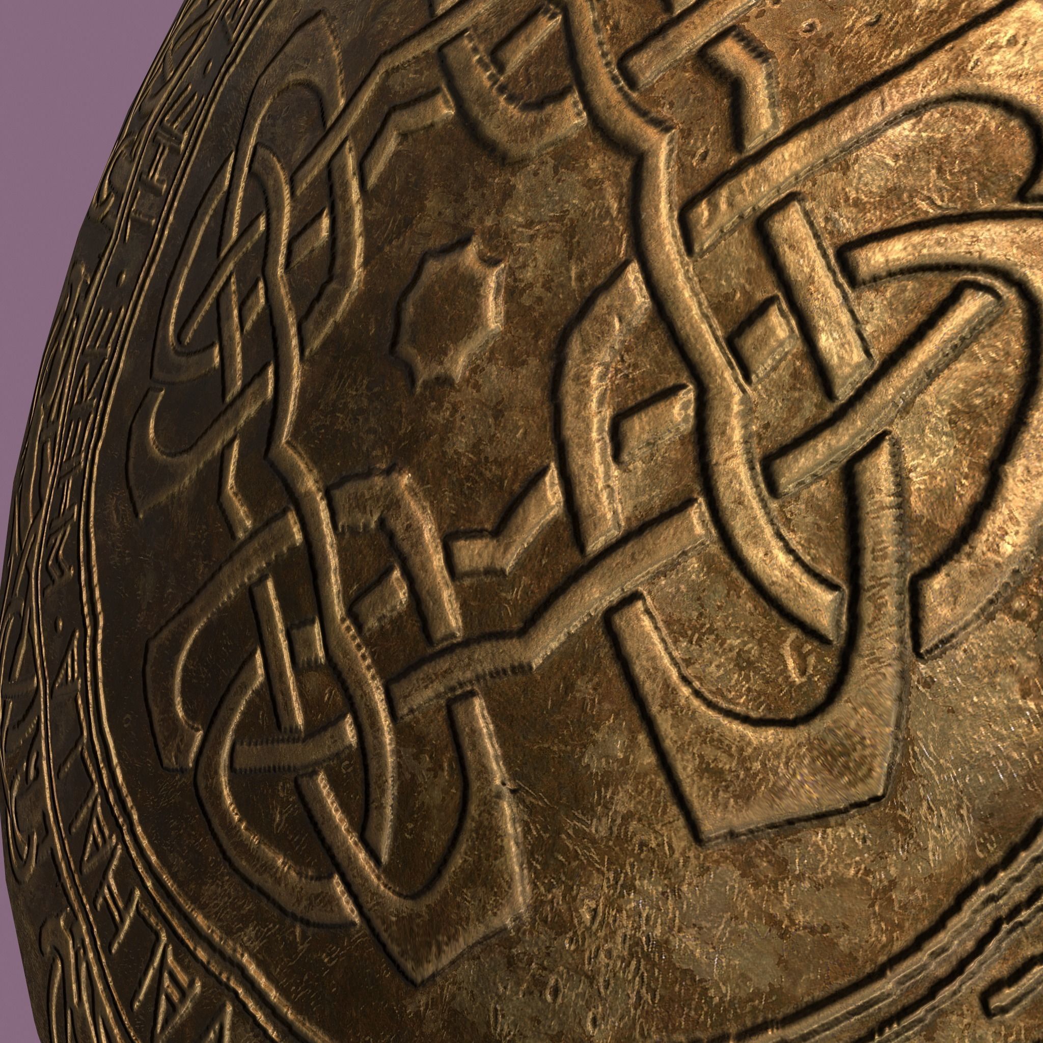 Medieval Lapel Pin Design One Two and Three 3D Model Collection_25