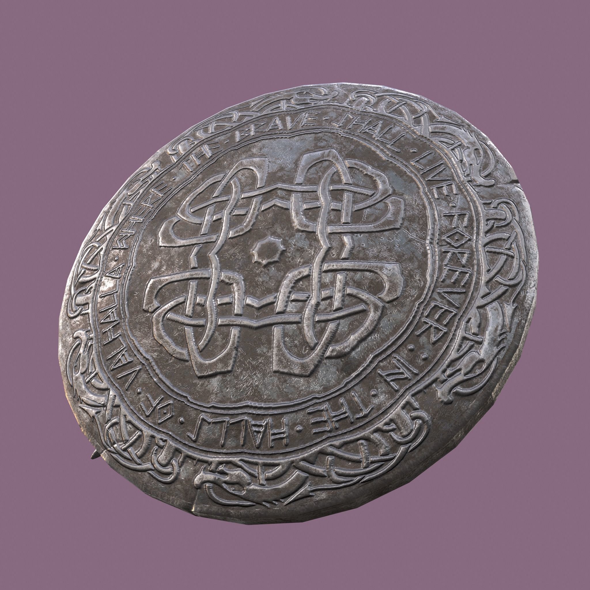 Medieval Lapel Pin Design Two and Three 3D Model Collection_16