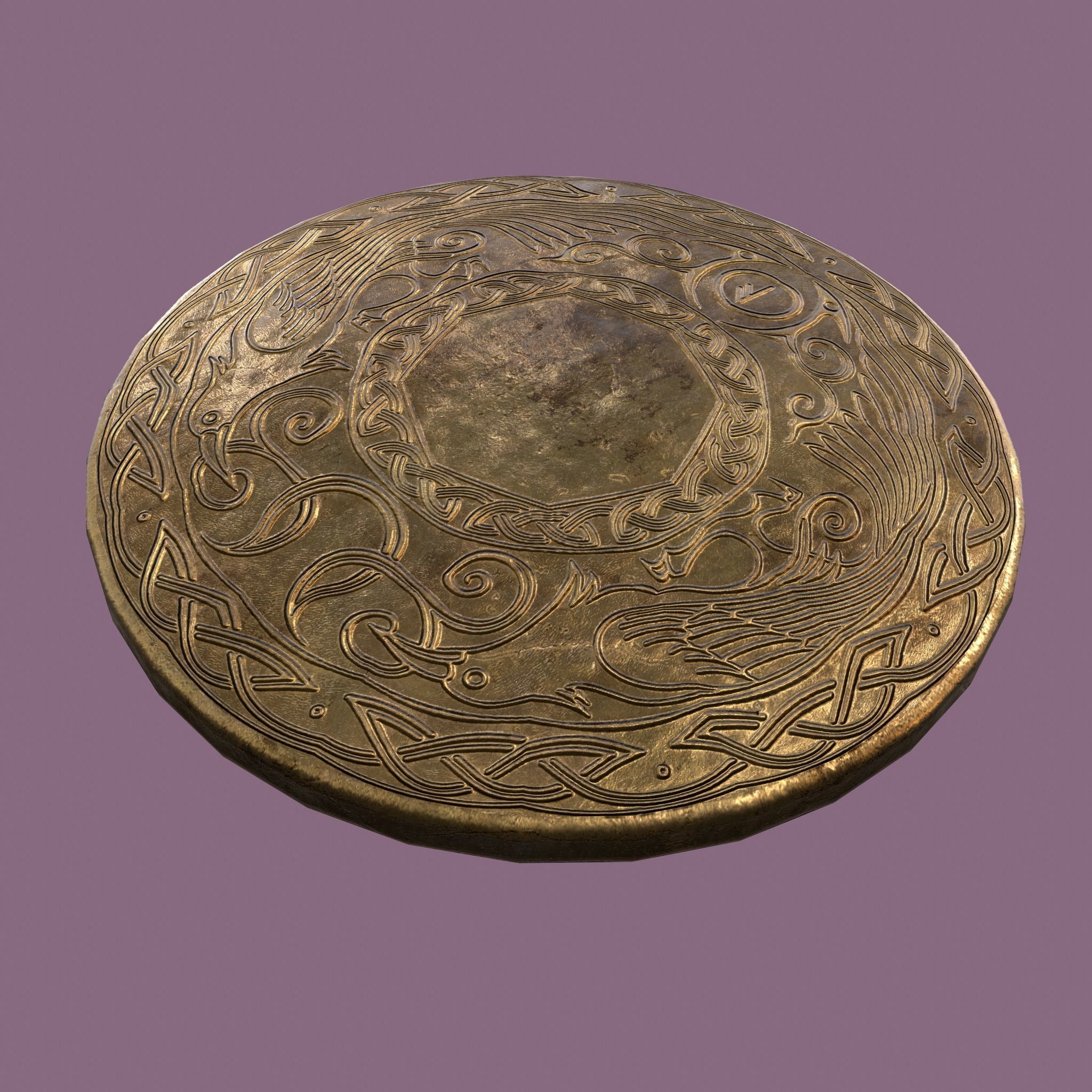 Medieval Lapel Pin Design Two and Three 3D Model Collection_27