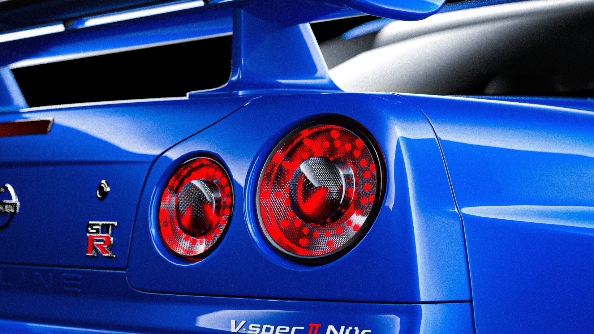 Nissan  Skyline GT-R R34   V-Spec 2 Nur 3D model_5