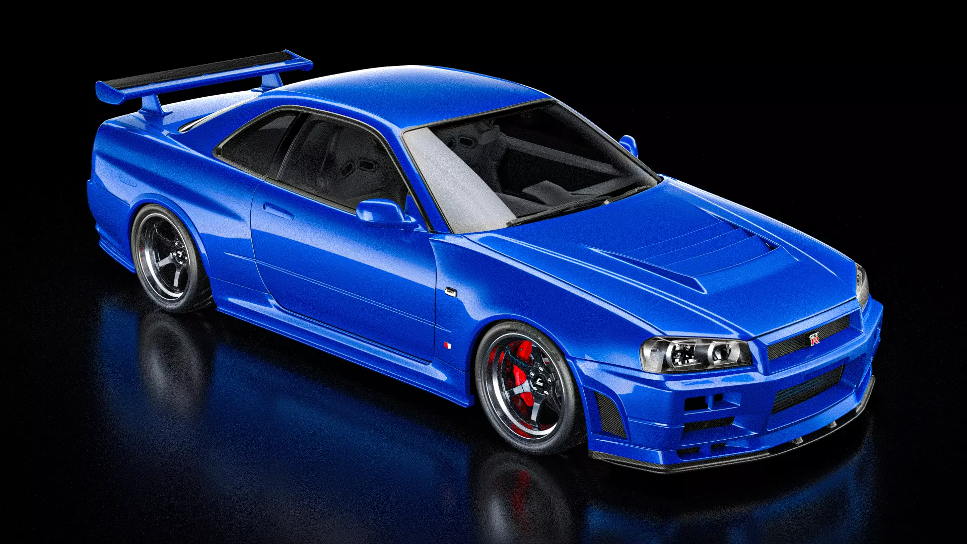 Nissan  Skyline GT-R R34   V-Spec 2 Nur 3D model_0