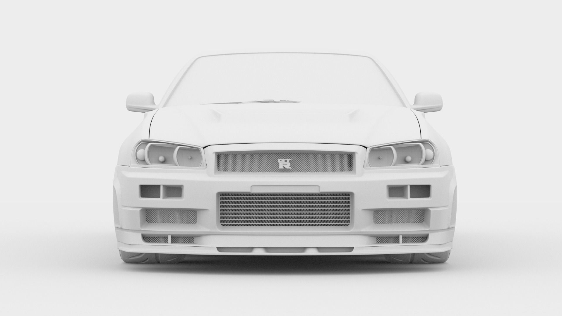Nissan  Skyline GT-R R34   V-Spec 2 Nur 3D model_12