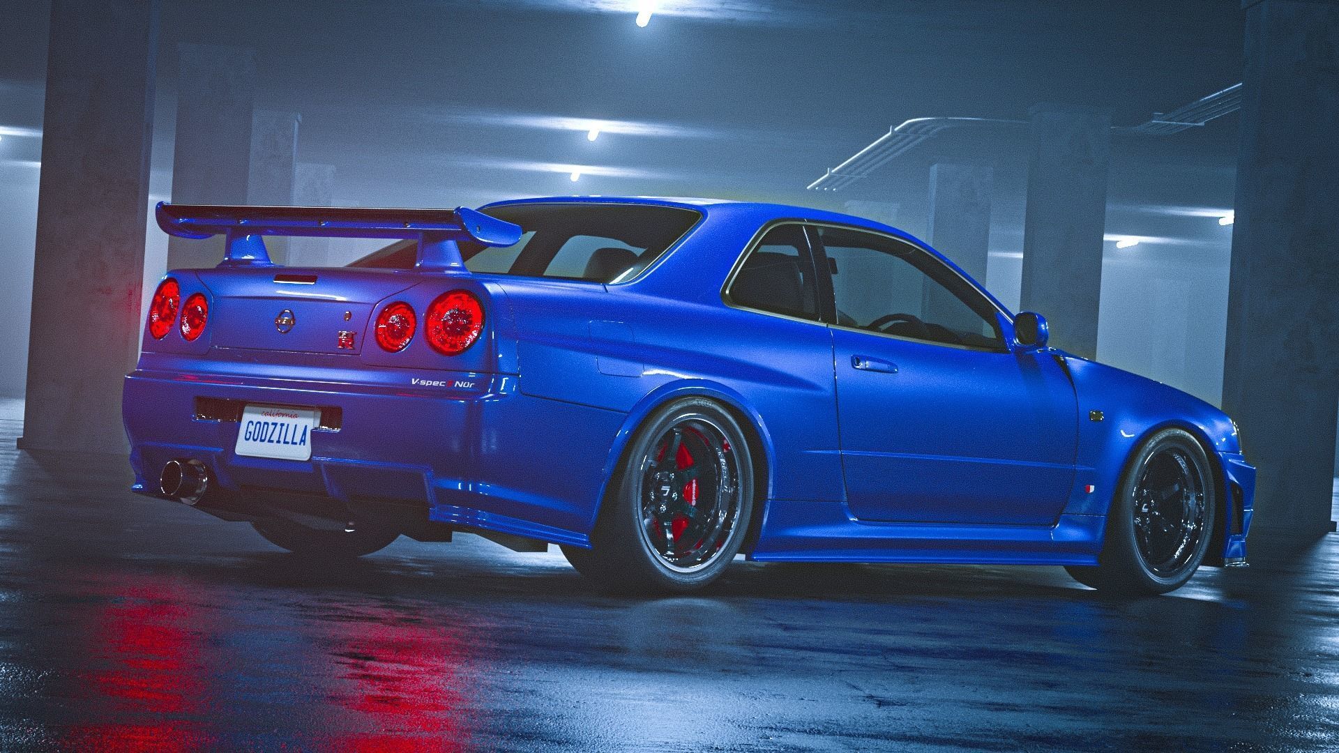 Nissan  Skyline GT-R R34   V-Spec 2 Nur 3D model_6
