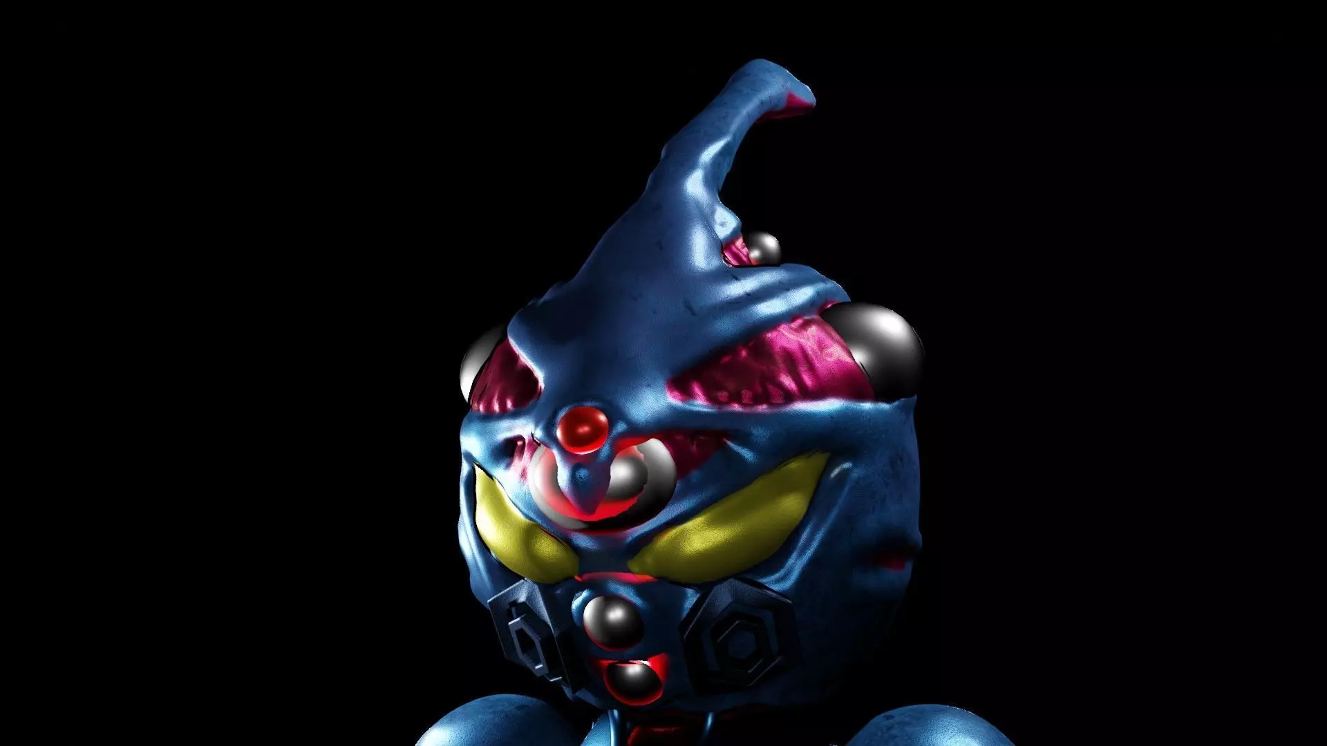 guyver mini Low-poly 3D model_0