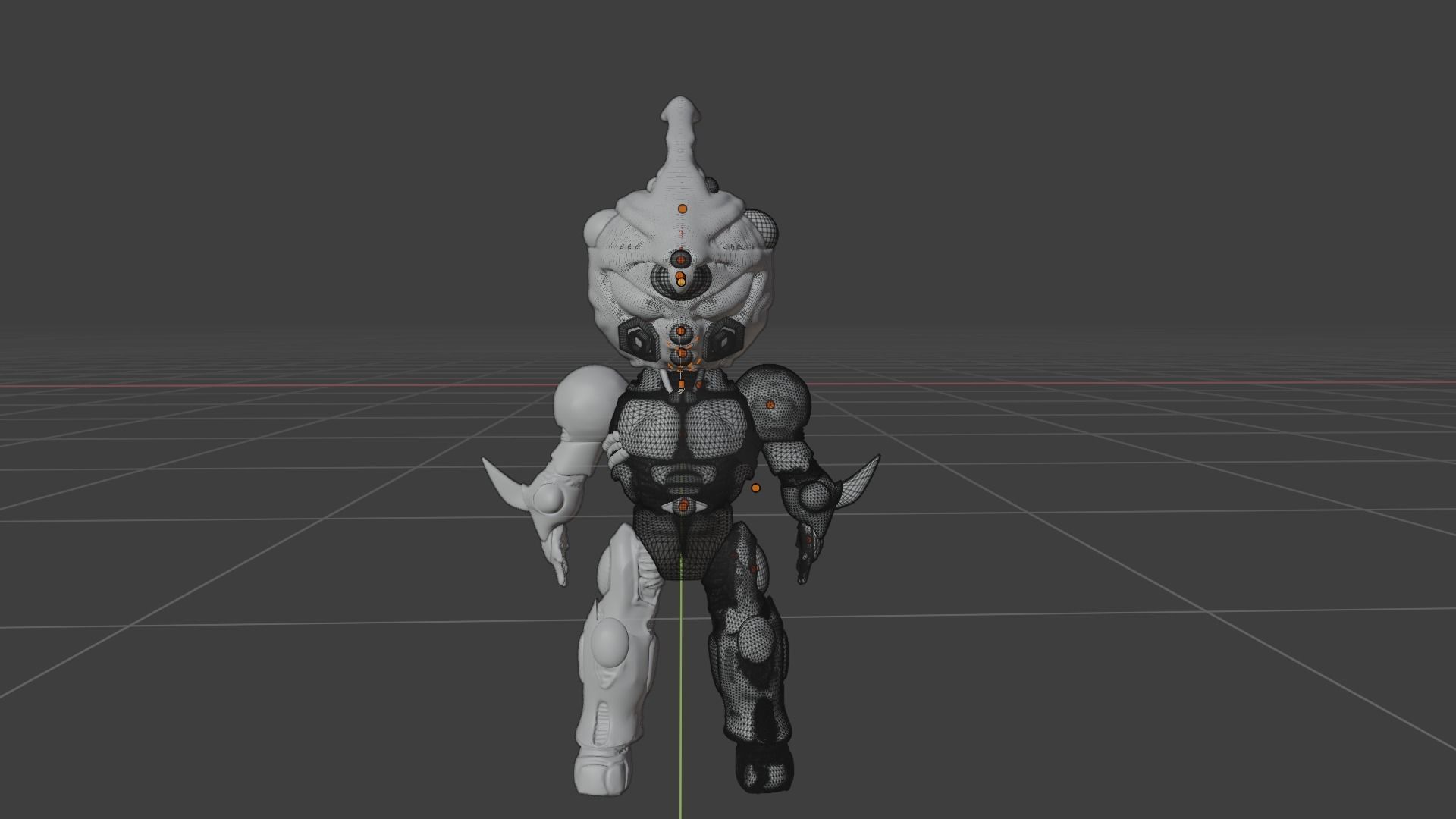 guyver mini Low-poly 3D model_6