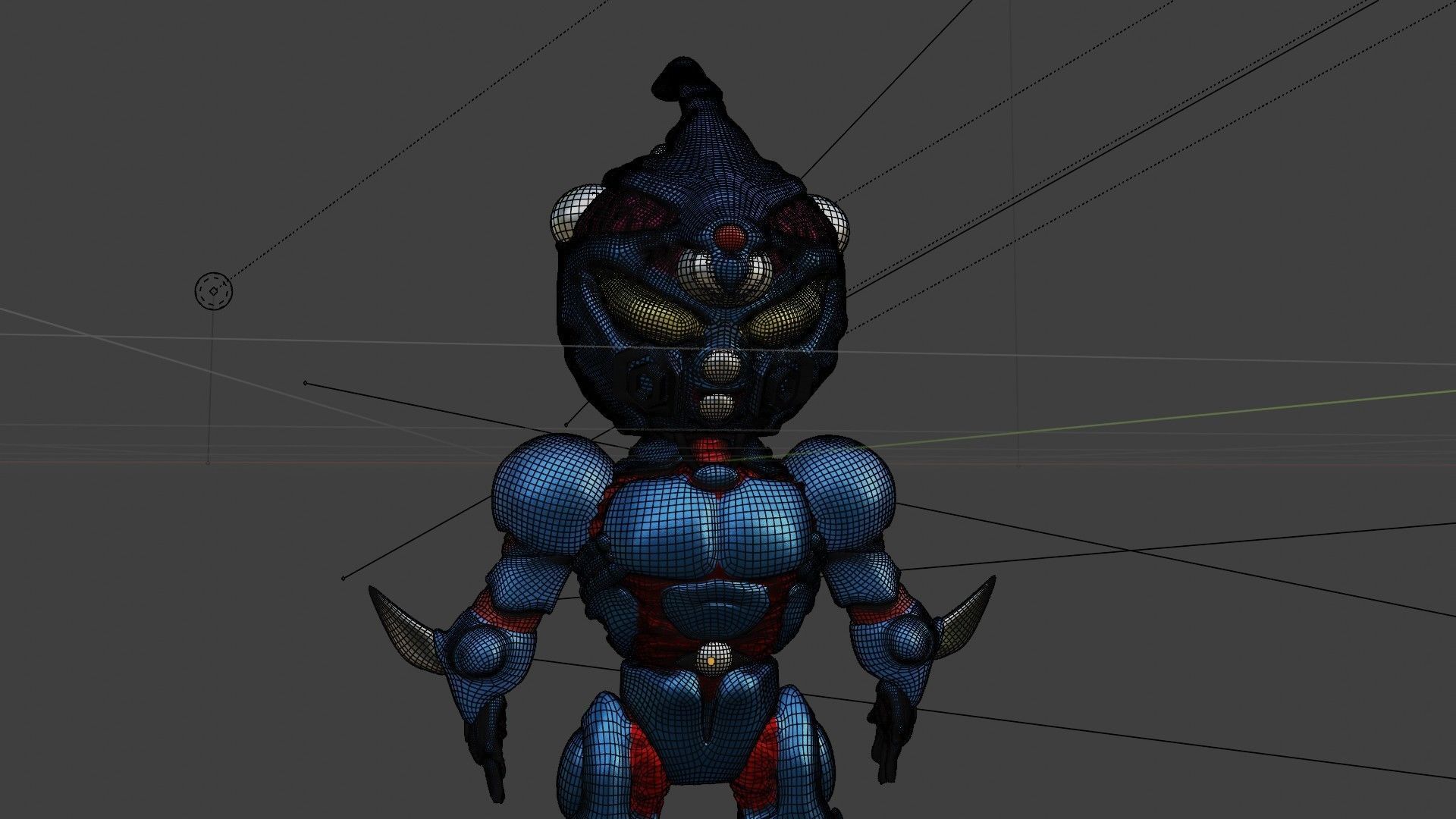 guyver mini Low-poly 3D model_5