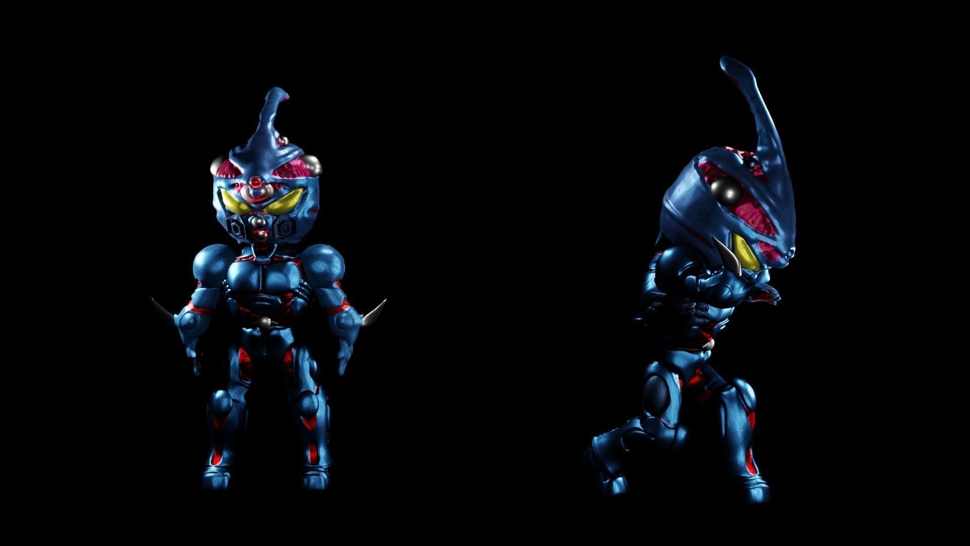 guyver mini Low-poly 3D model_2