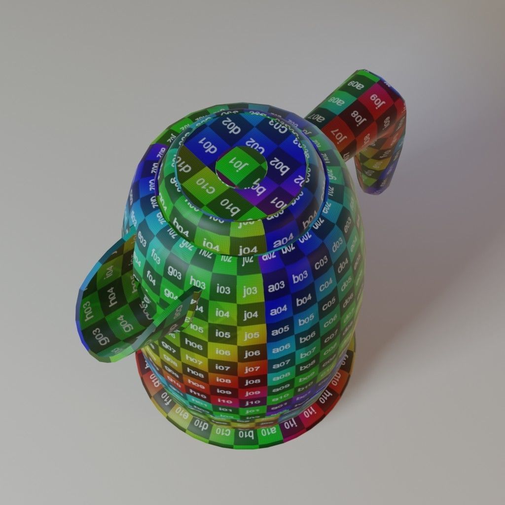 Electric Kettle Low-poly 3D model_13