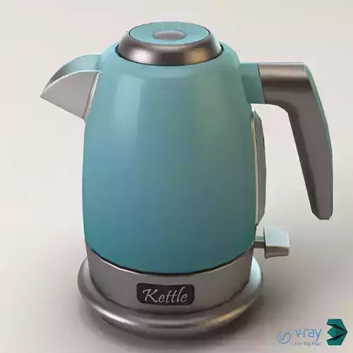 Electric Kettle Low-poly 3D model