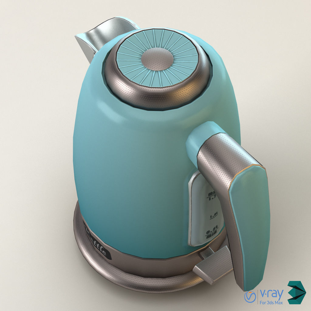 Electric Kettle Low-poly 3D model_18