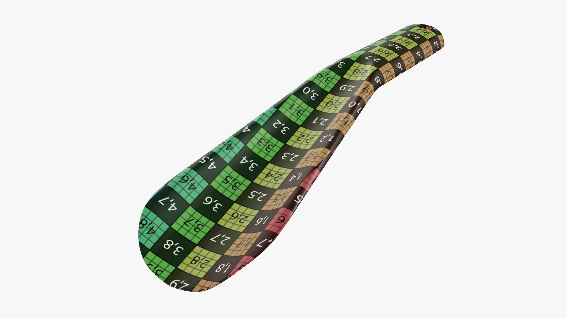 Shoehorn small plastic type 4 red 3D model_10