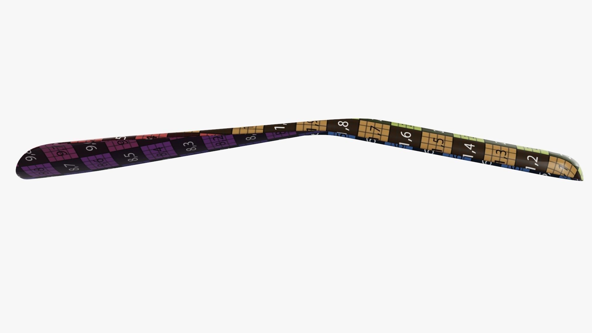 Shoehorn small plastic type 4 red 3D model_12