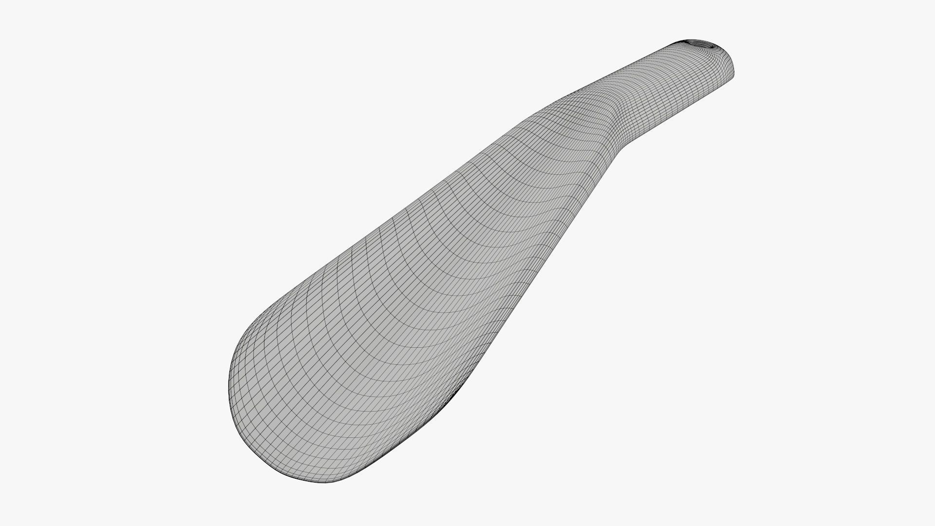 Shoehorn small plastic type 4 red 3D model_5