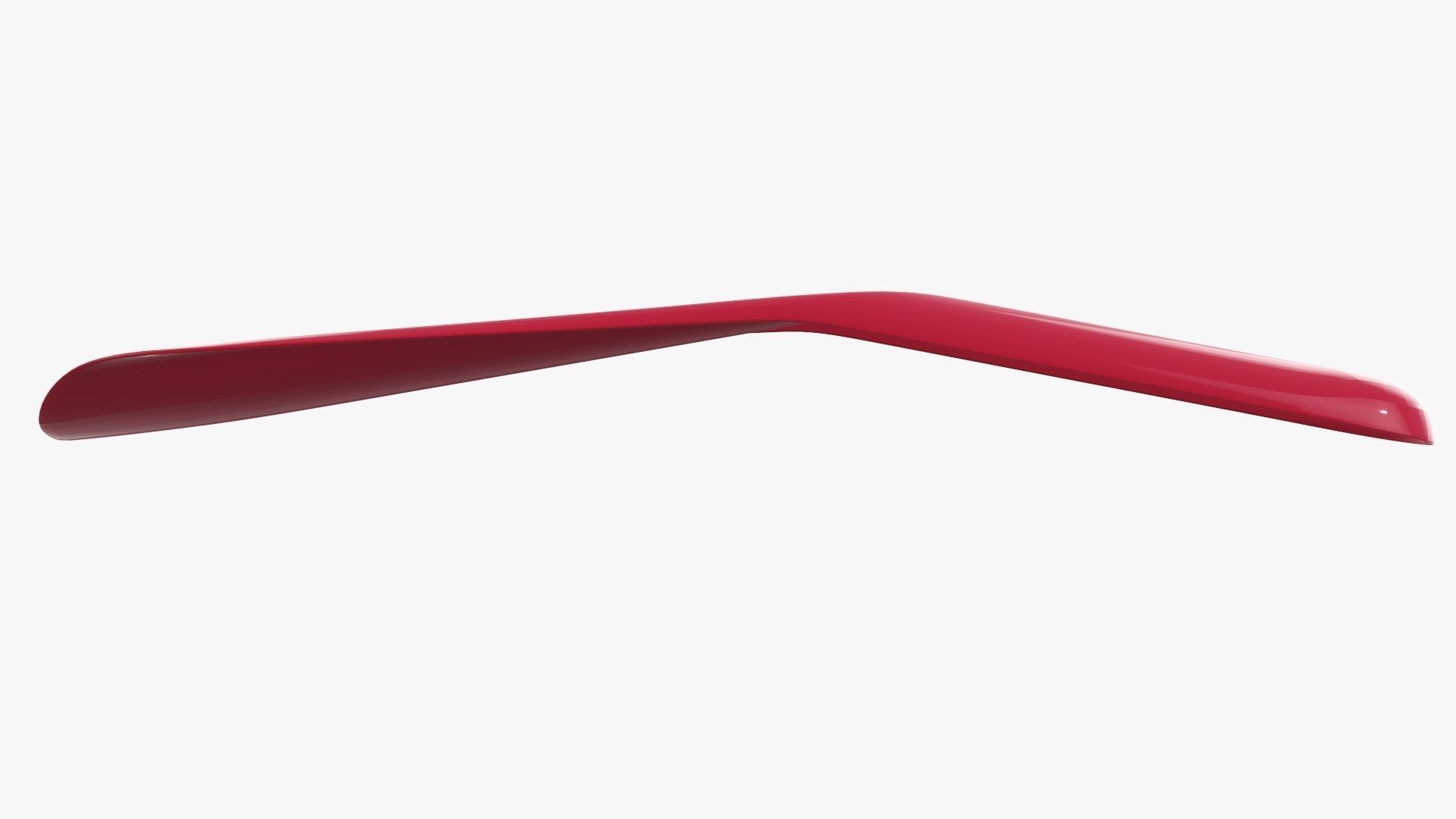 Shoehorn small plastic type 4 red 3D model_2