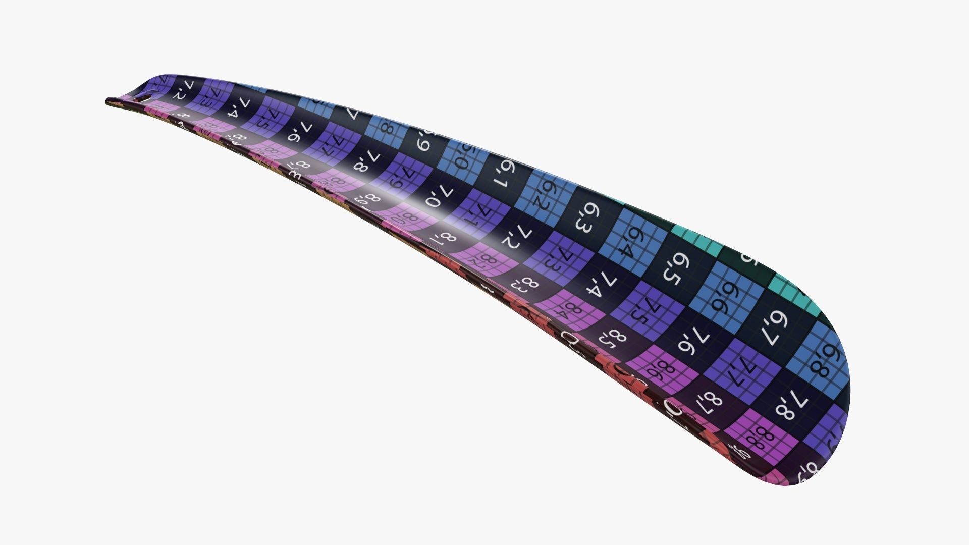 Shoehorn small plastic type 5 black 3D model_13