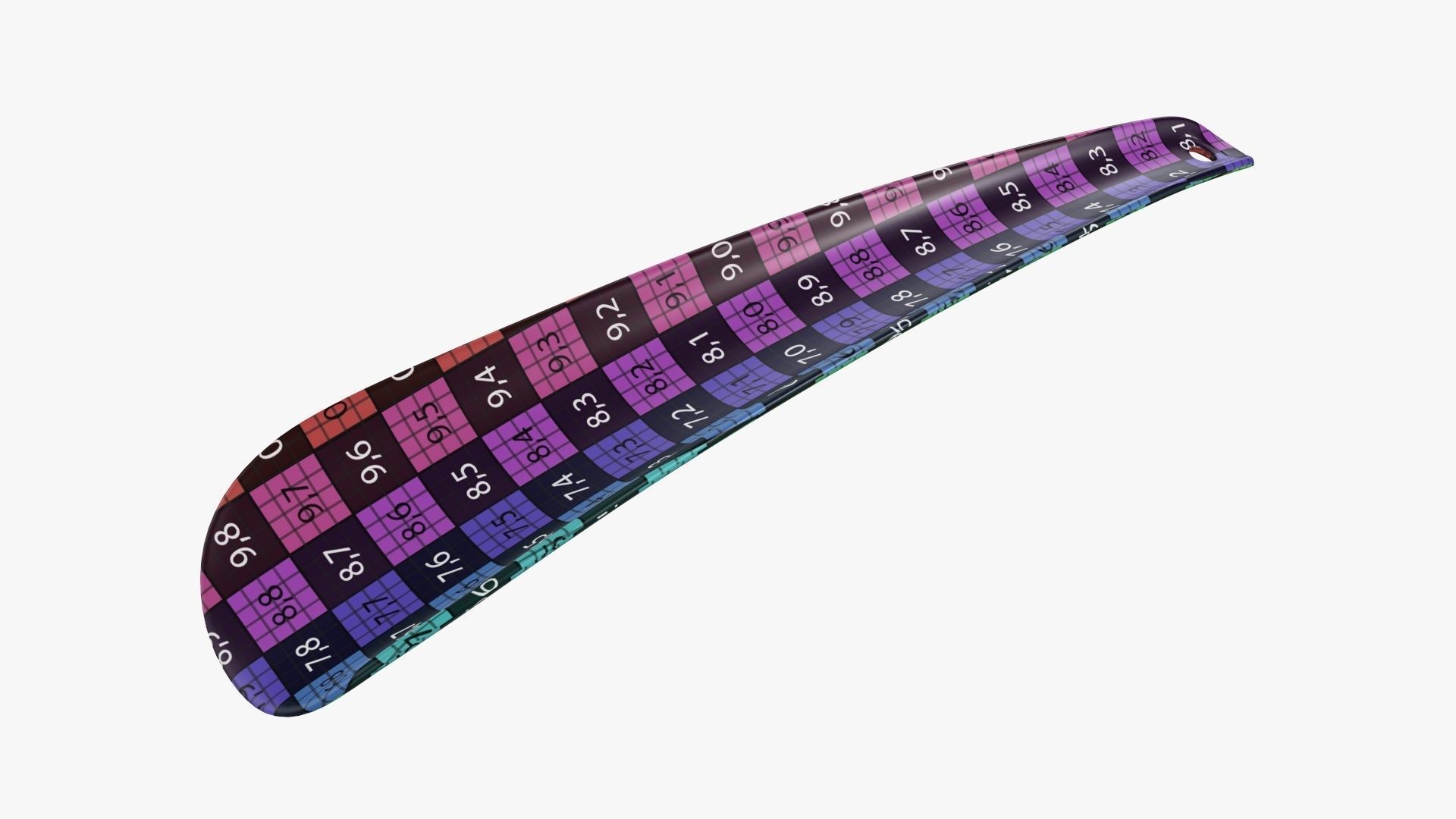 Shoehorn small plastic type 5 black 3D model_14