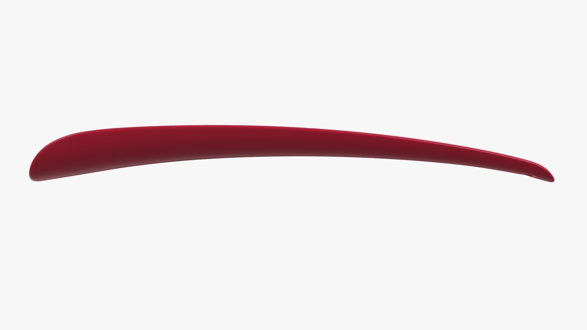 Shoehorn small plastic type 5 red 3D model_2
