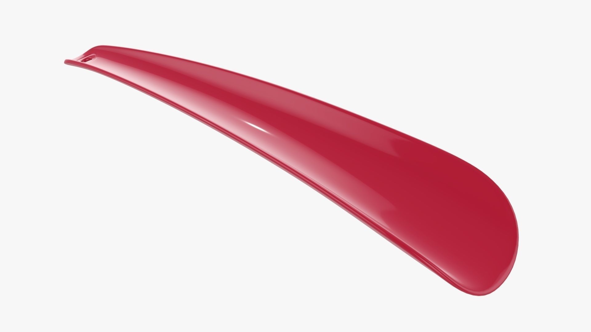 Shoehorn small plastic type 5 red 3D model_3