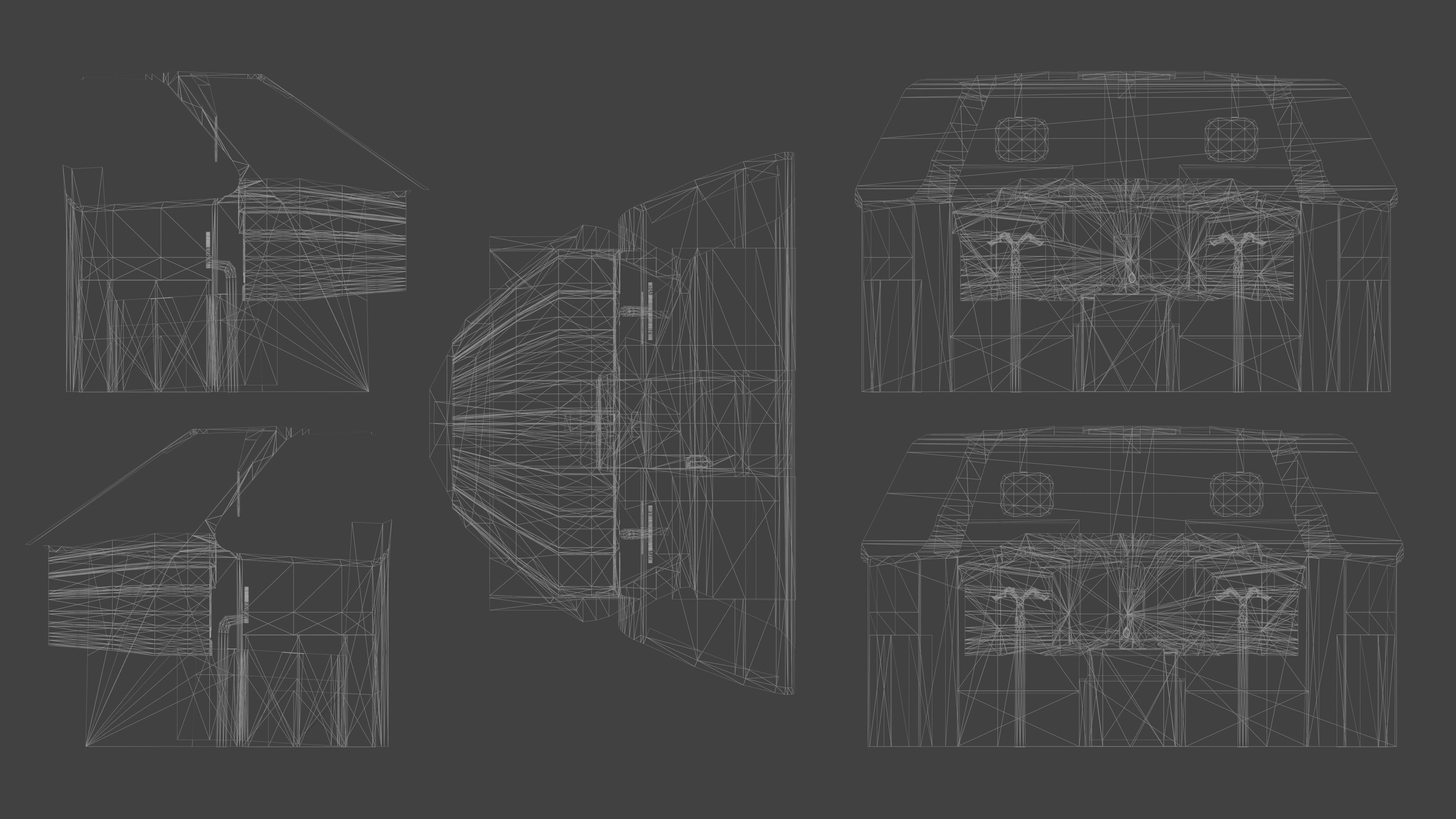 Cockpit Embraer 175 E-2 Low-poly 3D model_4