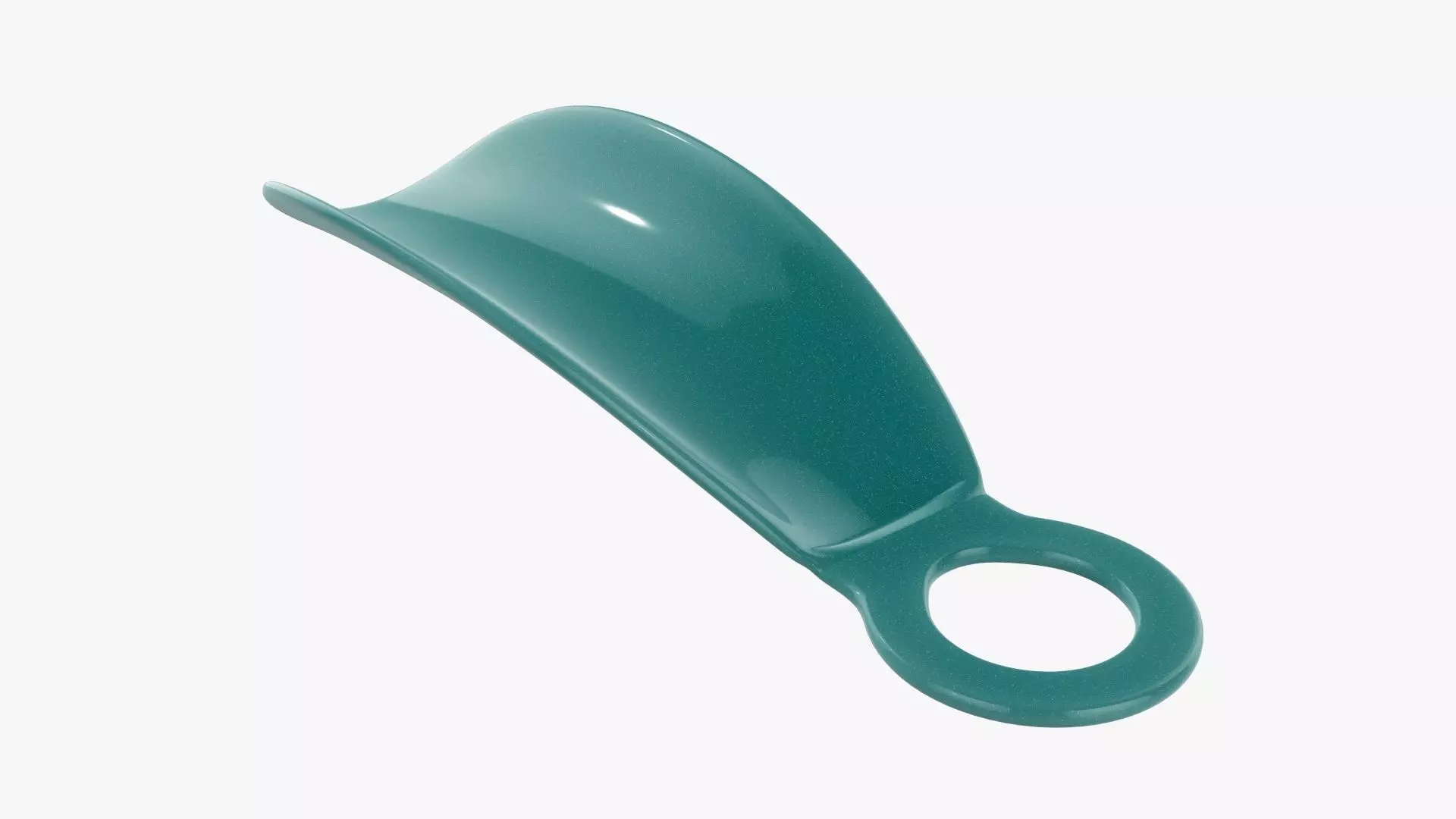 Shoehorn small plastic with hole 3D model_0
