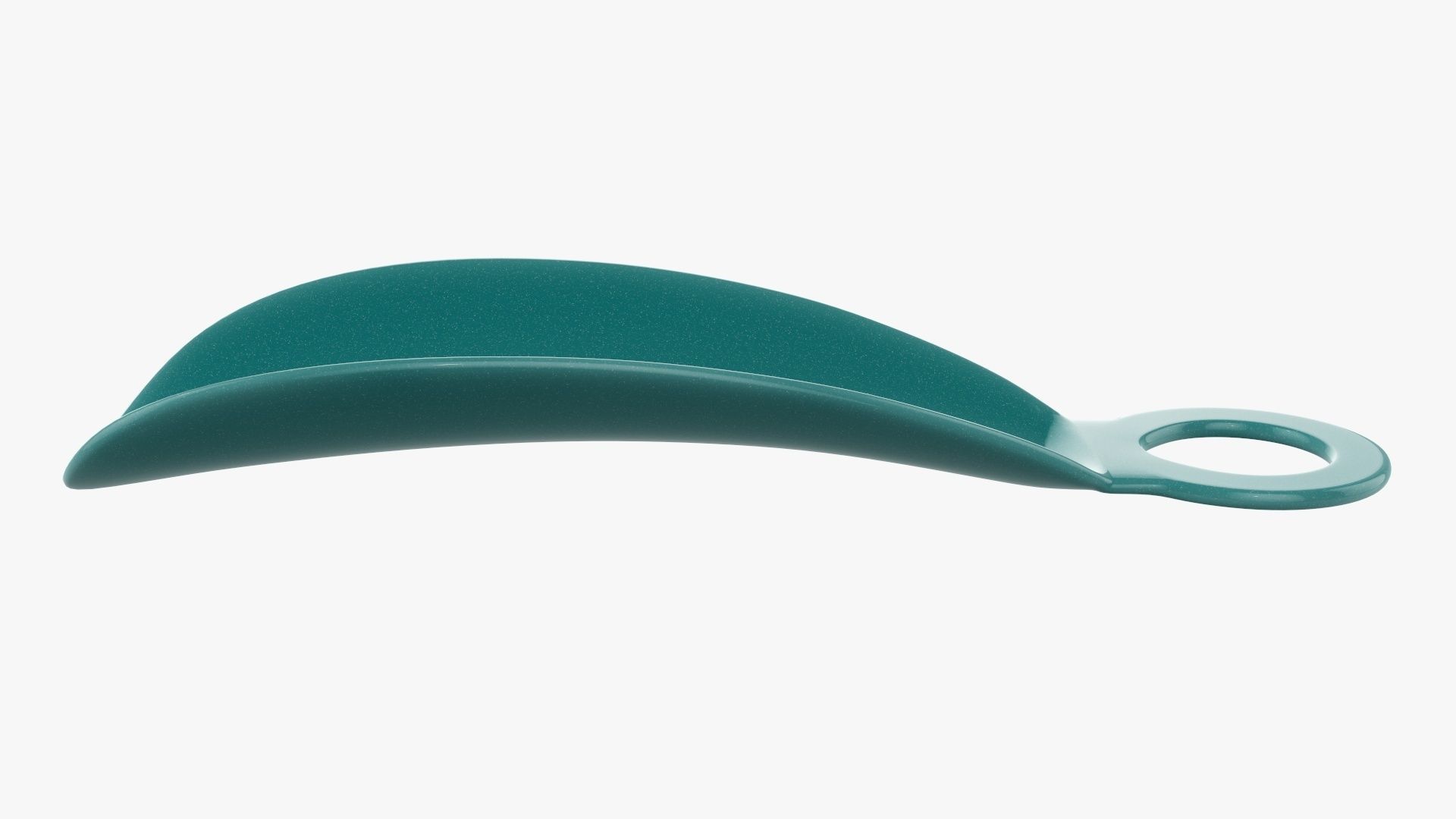 Shoehorn small plastic with hole 3D model_1