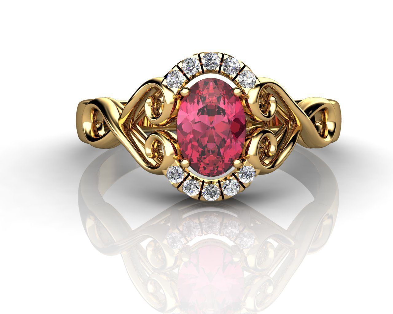 Antique Style Ring 3D print model_2