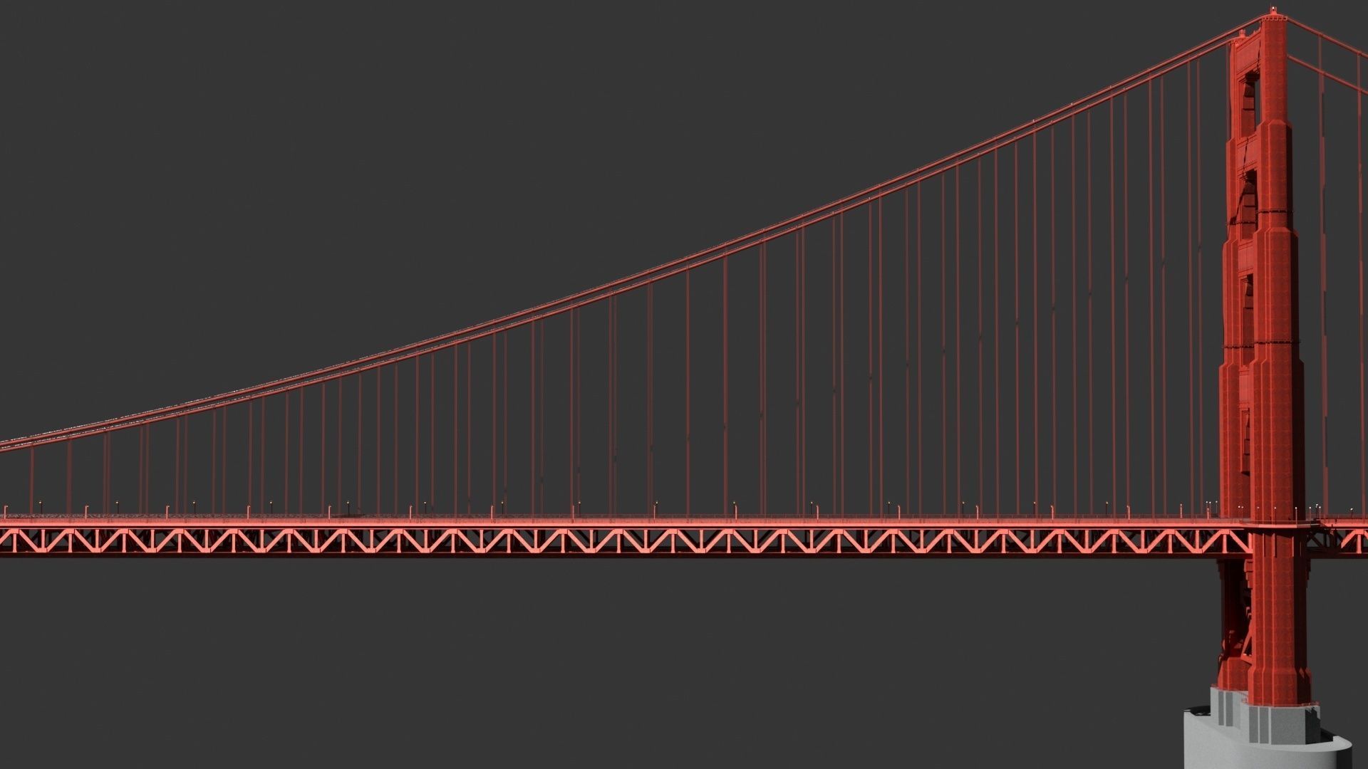 Golden Gate Bridge 3D model_21