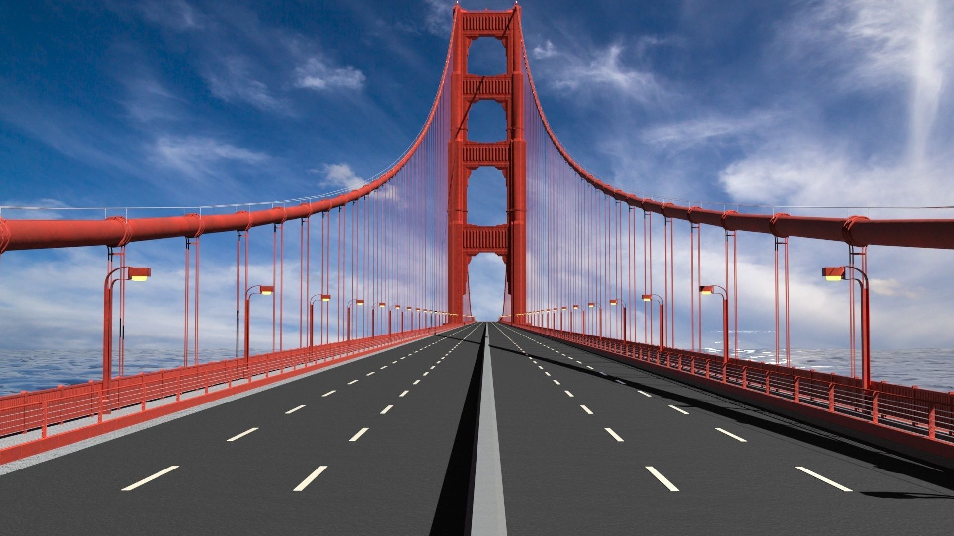 Golden Gate Bridge 3D model_26