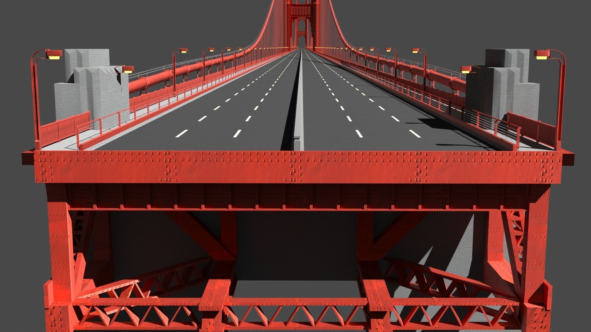 Golden Gate Bridge 3D model_17