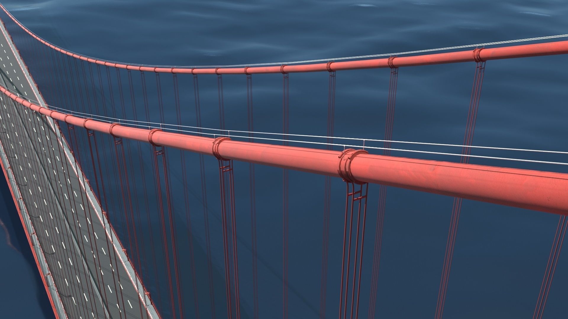 Golden Gate Bridge 3D model_11