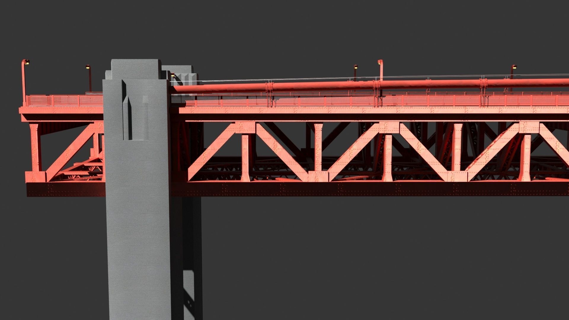 Golden Gate Bridge 3D model_19