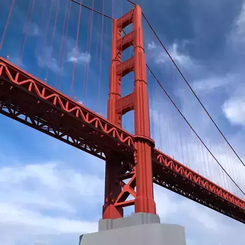 Golden Gate Bridge 3D model