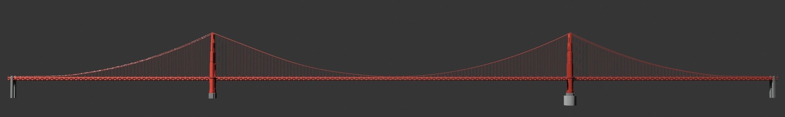 Golden Gate Bridge 3D model_22